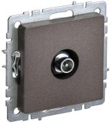 IEK Brite Base Темная Бронза Розетка TV проходная