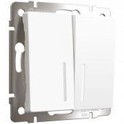 Переключатель
Alumax,  Split,  Slab,  Senso,  Baguette,  Acrylic,  Platinum,  Elite,  Snabb,  Stream,  Flock,  Stark,  Fiore,  Favorit,  Diamant,  Aluminium,  Antik,  Metallic,  двухклавишный,  с подсветкой,   цвет - белый матовый