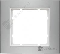 Рамкa
B.3,  1 пост,   цвет - алюминий,  белый матовый,  металл