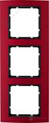 Рамкa
B.3,  3 поста,   цвет - красный,  антрацит матовый,  металл