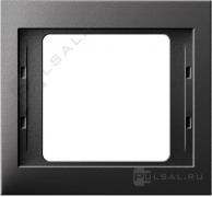 Рамкa
K.1,  1 пост,   цвет - антрацит матовый,  пластмасса