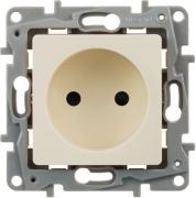 Legrand Etika Слоновая кость Розетка б/з со шторками, винтовые клеммы