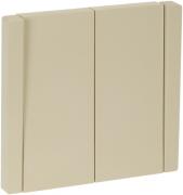 IEK Fortepiano Ванильный Переключатель 2-клавишный