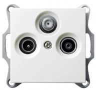 Jasmart G Белый глянцевый Розетка TV+FM+SAT оконечная