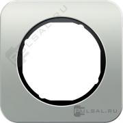 Рамка
R.1,  1 пост,   цвет - алюминий,  черный глянцевый,  металл