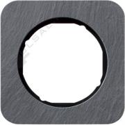 Рамка
R.1,  1 пост,   цвет - сланец,  черный глянцевый,  камень