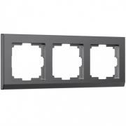 Рамкa
Stark,  3 поста,   цвет - графит матовый,  пластмасса
