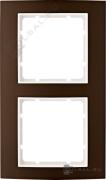 Рамкa
B.3,  2 поста,   цвет - коричневый,  белый матовый,  металл