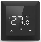 Donel Черное Стекло Регулятор теплого пола, 16 A 55*55 мм