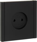 IEK Fortepiano Черный Розетка б/з, винтовой зажим