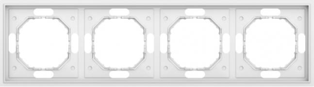 Donel S08 Матовый Белый Рамка 4-ая