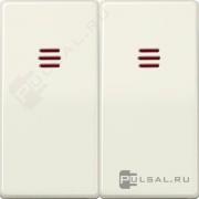 КлавишиSimon 82 Detail, Simon 82, двухклавишный, с подсветкой, цвет - слоновая кость