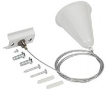 IEK Lighting Белый Комплект подвеса для шинопровода с тросом 1,5м
