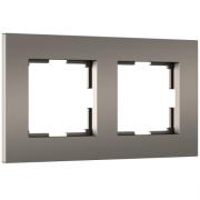 Рамка
Slab,  2 поста,   цвет - бронза матовый,  пластмасса