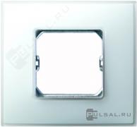 РамкаSimon 27 neos, 1 пост, цвет - белоснежный, пластмасса