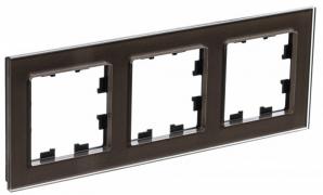 Atlas Design Nature Стекло Мокко Рамка 3-ая