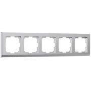 Рамкa
Stark,  5 постов,   цвет - серебряный матовый,  пластмасса