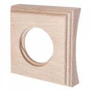 Bironi Шедель Дерево Бук Натурель Форма квадрата Рамка 1-ая на бревно диаметр 200 мм (скрытый монтаж)