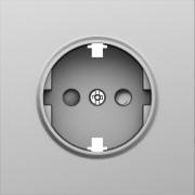 Donel S08 Сталь Накладка Розетки c/з со шторками