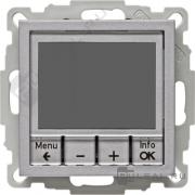 Терморегулятор 10А, НО-контакт, 230В
B.7,  клавишный,  датчик t° воздуха (встроенный),  с возможностю подключения датчика t° пола,  с таймером,   цвет - алюминий матовый