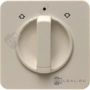 Центральная панель с вращающейся ручкой для жалюзийного поворотного выключателя цвет: белый, с блеск