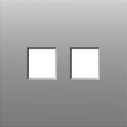 Накладка для механизмов TV и RJ45
S08,  телевизионная (TV),  спутниковая (SAT),  двойная,   цвет - серый матовый