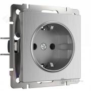 Розетка
Alumax,  Split,  Slab,  Senso,  Baguette,  Acrylic,  Platinum,  Elite,  Snabb,  Stream,  Flock,  Stark,  Fiore,  Favorit,  Diamant,  Aluminium,  Antik,  Metallic,  без шторок,  с заземлением,  одинарная,  винтовые клеммы,   цвет - серебряный рифл