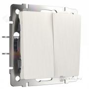 Переключатель
Alumax,  Split,  Slab,  Senso,  Baguette,  Acrylic,  Platinum,  Elite,  Snabb,  Stream,  Flock,  Stark,  Fiore,  Favorit,  Diamant,  Aluminium,  Antik,  Metallic,  двухклавишный,  без подсветки,   цвет - перламутр рифленый