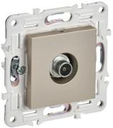 IEK Skandy Шампань Розетка TV оконечная