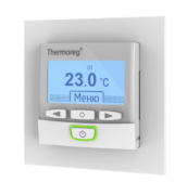 Thermo Thermoreg Белый Терморегулятор TI-950 Design 16А, датчик t° воздуха (встроенный), датчик t° пола (внешний)