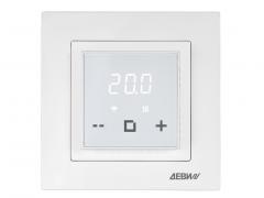 Деви Classy Белый Терморегулятор сенсорный управление по Wi-Fi 16А, НО-контакт, датчик t° воздуха (встроенный), датчик t° пола (внешний), с таймером