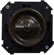 Bironi Шедель Пластик Коричневый Выключатель 2-клавишный (скрытый монтаж)