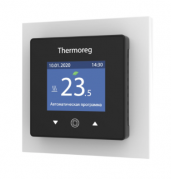 Thermo Thermoreg Черный/Белый Терморегулятор программируемый TI-970 16А, датчик t° воздуха (встроенный), датчик t° пола (внешний)