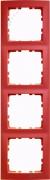 Рамкa
S.1,  4 поста,   цвет - красный глянцевый,  пластмасса