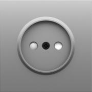 Donel S08 Серый Графит Накладка Розетки б/з со шторками