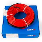 Деви Нагревательный кабель двужильный DEVIflex 18T, длинна - 34 м., мощность - 615 Вт., под плитку, керамогранит, для подогрева труб, ступеней, тротуаров, для подогрева почвы