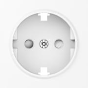 Donel A07 Белый глянцевый Накладка Розетки с/з со шторками