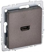 IEK Brite Base Темная Бронза Розетка HDMI