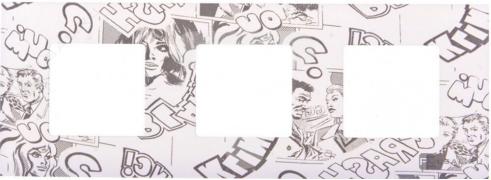 Рамка-декорSimon 27 play, 3 поста, цвет - комиксы, пластмасса