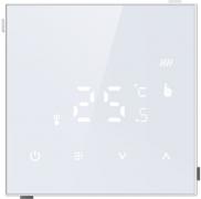 Donel Белое Стекло Регулятор теплого пола, 16A 70*70 мм, НО контакт