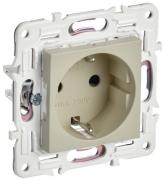 IEK Skandy Бежевый Розетка с/з, винтовой зажим