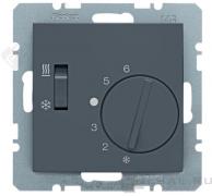 Терморегулятор воздуха помещений 5А, ПК-контакт, 230В
S.1,  B.3,  B.7,  поворотный,  датчик t° воздуха (встроенный),  без таймера,   цвет - антрацит матовый