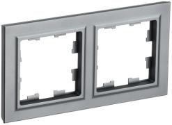 IEK Brite Base Сталь Рамка 2-ая