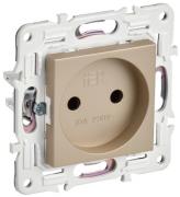 IEK Skandy Песчаный Розетка б/з, винтовой зажим