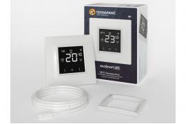 Теплолюкс Белый Терморегулятор EcoSmart 25, программируемый сенсорный на Wi-Fi, датчик t° воздуха (встроенный), датчик t° пола (внешний)