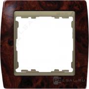 РамкаSimon 82, 1 пост, цвет - корень ореха, шампань, дерево