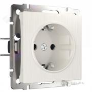 Розетка
Alumax,  Split,  Slab,  Senso,  Baguette,  Acrylic,  Platinum,  Elite,  Snabb,  Stream,  Flock,  Stark,  Fiore,  Favorit,  Diamant,  Aluminium,  Antik,  Metallic,  без шторок,  с заземлением,  одинарная,  винтовые клеммы,   цвет - перламутр рифле