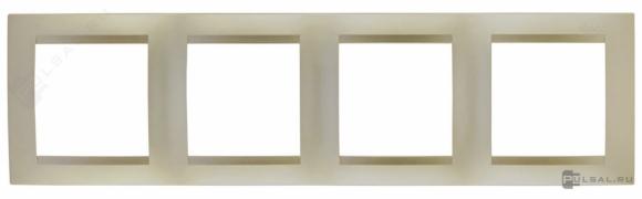 РамкаSimon 15, 4 поста, цвет - шампань, пластмасса