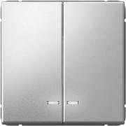 ArtGallery Алюминий Выключатель 2-кл с подсветкой