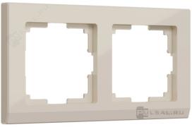 Рамкa
Stark,  2 поста,   цвет - слоновая кость,  пластмасса